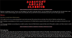 Desktop Screenshot of basementarcade.com