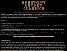 Tablet Screenshot of basementarcade.com